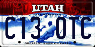 UT license plate C130TC