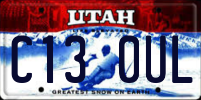 UT license plate C130UL