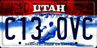 UT license plate C130VC