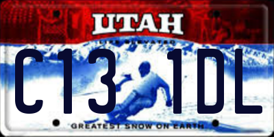 UT license plate C131DL