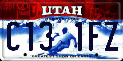 UT license plate C131FZ
