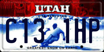 UT license plate C131HP