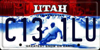 UT license plate C131LU