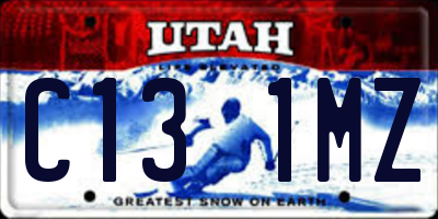 UT license plate C131MZ