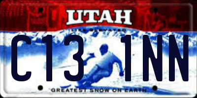 UT license plate C131NN