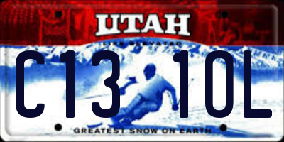 UT license plate C131OL