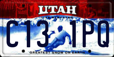UT license plate C131PQ