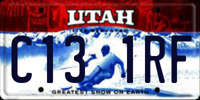 UT license plate C131RF