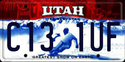 UT license plate C131UF