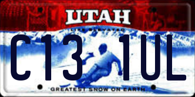 UT license plate C131UL