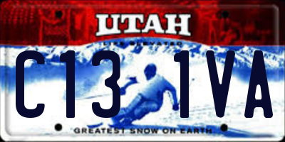UT license plate C131VA
