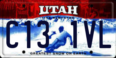 UT license plate C131VL