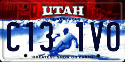 UT license plate C131VO