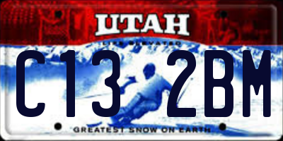 UT license plate C132BM