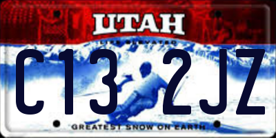 UT license plate C132JZ
