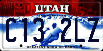 UT license plate C132LZ