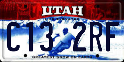 UT license plate C132RF