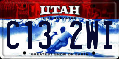 UT license plate C132WI