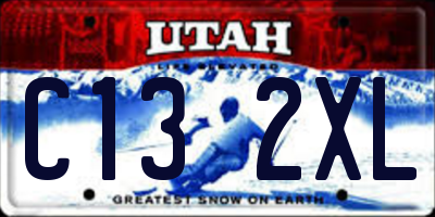 UT license plate C132XL