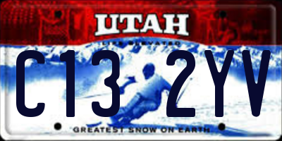 UT license plate C132YV