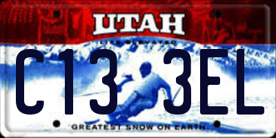 UT license plate C133EL