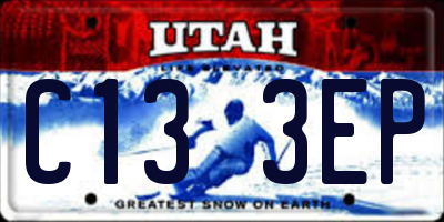 UT license plate C133EP