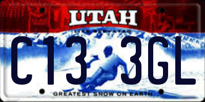 UT license plate C133GL