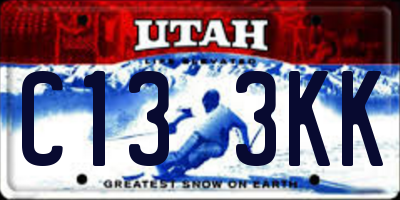 UT license plate C133KK