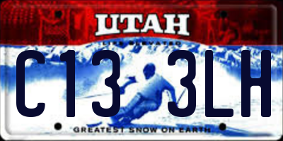 UT license plate C133LH