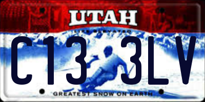 UT license plate C133LV