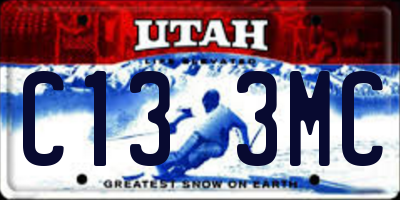 UT license plate C133MC