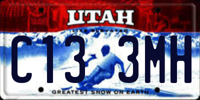 UT license plate C133MH
