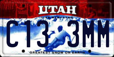 UT license plate C133MM