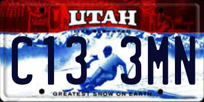 UT license plate C133MN