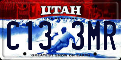 UT license plate C133MR
