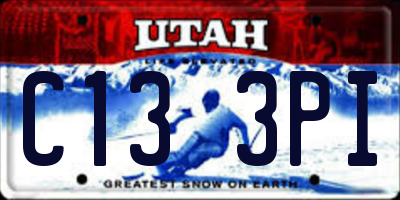 UT license plate C133PI