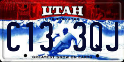 UT license plate C133QJ