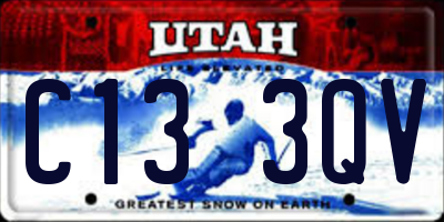 UT license plate C133QV