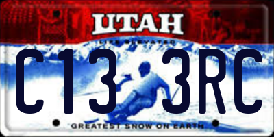 UT license plate C133RC