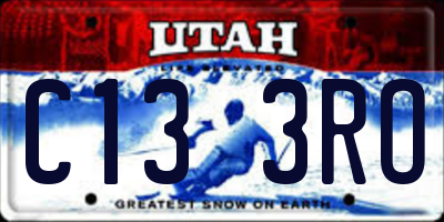 UT license plate C133RO