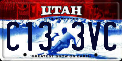 UT license plate C133VC