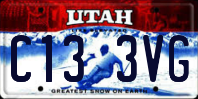 UT license plate C133VG
