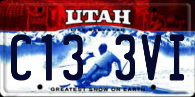 UT license plate C133VI