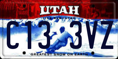 UT license plate C133VZ