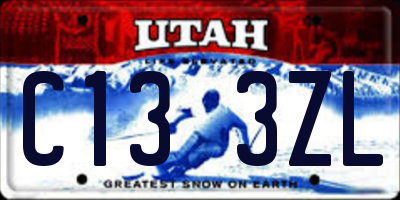 UT license plate C133ZL