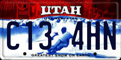 UT license plate C134HN