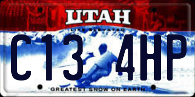 UT license plate C134HP