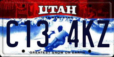 UT license plate C134KZ