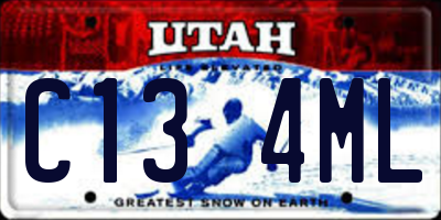 UT license plate C134ML