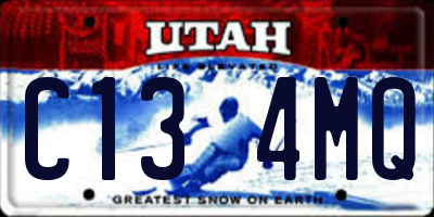 UT license plate C134MQ